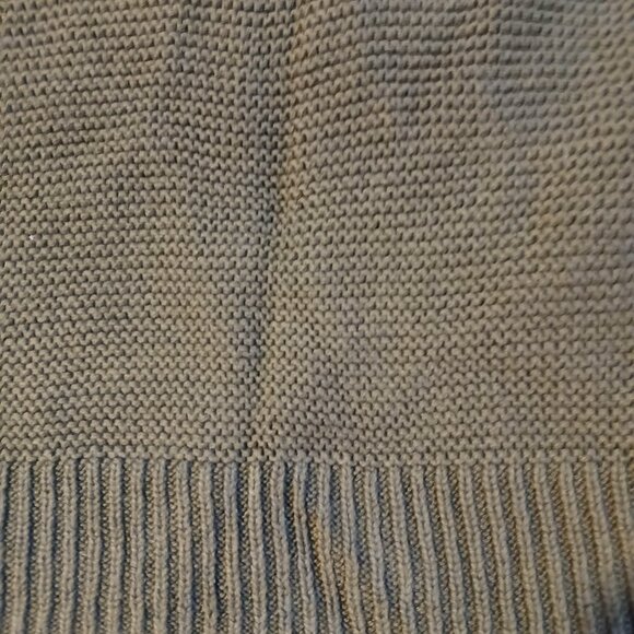 Banana Republic Factory Women's Sweater Tank SZ M Olive Green Open Stitch - Picture 3 of 7